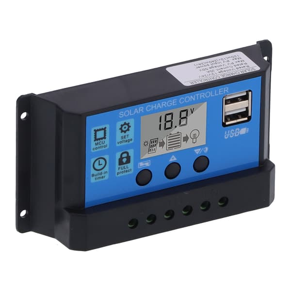 【NX】30A 12V 24V 2-vägs MOS Solar laddningsregulator PWM 3-stegs batteriregulator Solpanelkontroller