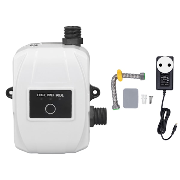 100W automatisk vanntrykkforsterkningspumpe 24V miniatyr rørledningskompresjon Sentrifugalforsterkningspumpe EU-kontakt 100-240V