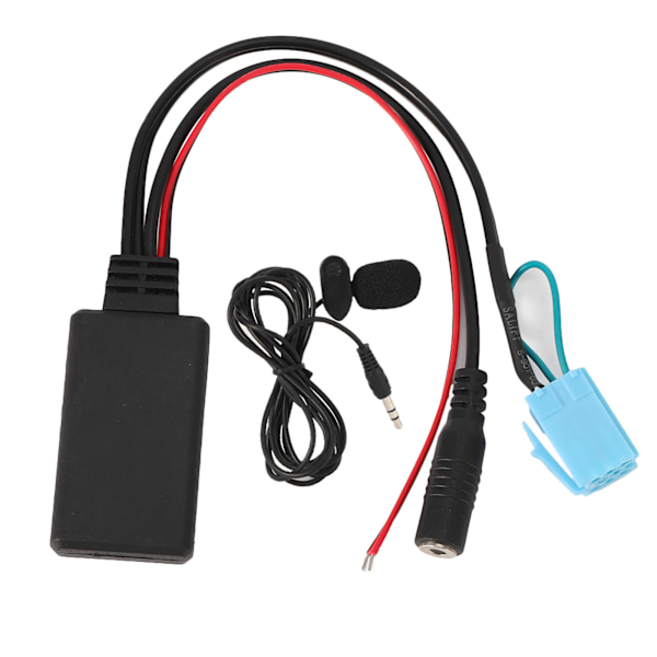 8-stifts Bluetooth AUX IN-kabeladapter med mikrofon Handsfree-samtal Passar för Smart Fortwo 450