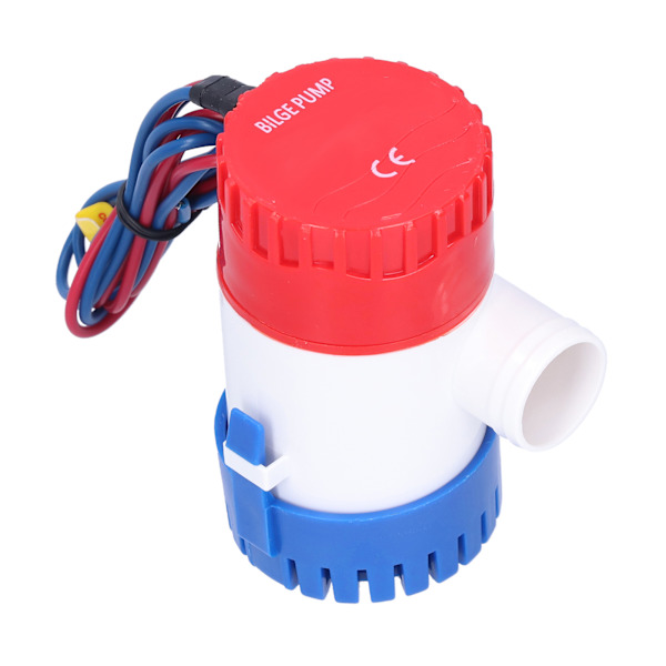 Länspump DC halvautomatisk strömbrytare Elektrisk liten dränkbar pump för avlopp Ger ström 12V/24V 350/500/750/1100GPH(12V 1100GPH)