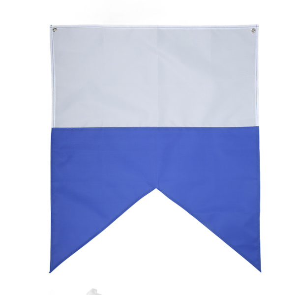 Blå og Hvite Dykkeflagg Lys Farger Lettvekt 70x60cm Polyester Dykkerflagg for Snorkling Undervannsaktiviteter