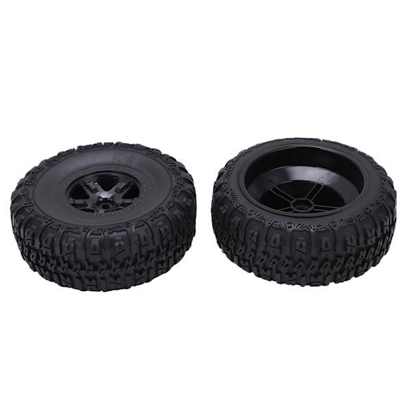 2kpl pyörän vanne- ja rengassarja Traxxas Slash 1/10 RC Short Course -kuorma-auton renkaille, päivitysosat, musta