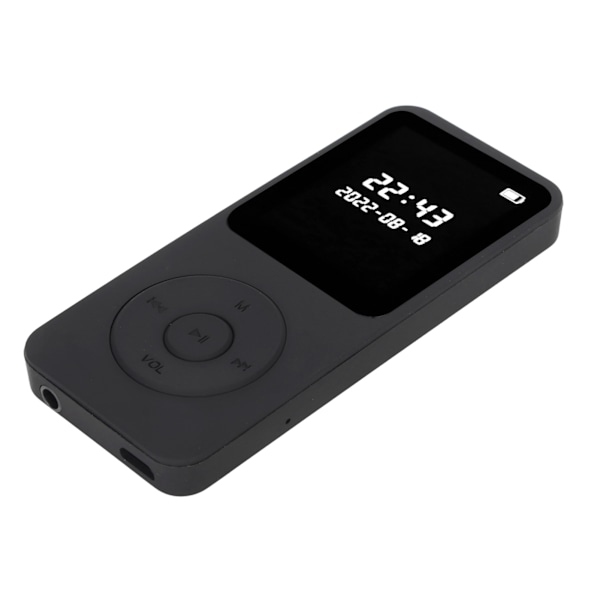 MP3 MP4-spelare Bluetooth 5.0 Ultratunn Digital LCD 1,77 tums skärm Inbyggd HD-högtalare Bärbar HiFi-musikspelare utan minneskort