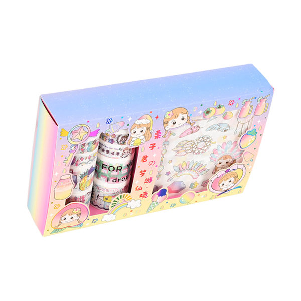 Washi Tape DIY-dekorasjon Klistre på om og om igjen Ingen merker Ingen kutt Washi Tape Set83198 Wonderland