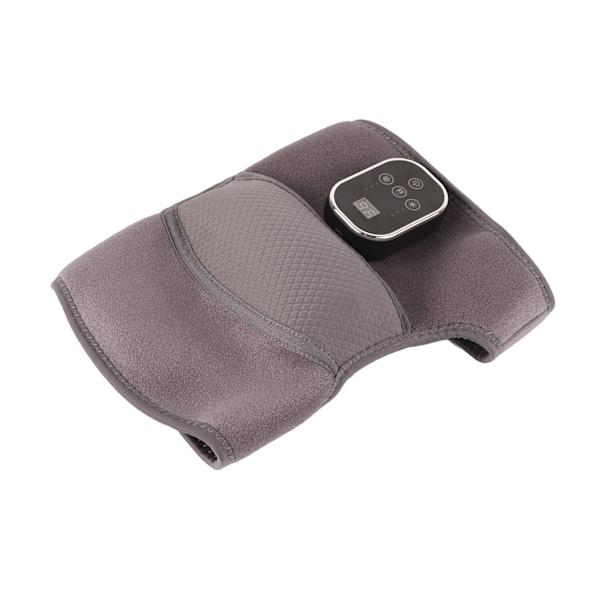 Uppvärmda knäskydd 3 nivåer Temp Vibration Uppladdningsbar trötthetsavlastning Knä massageapparat för axelarmbåge Grå