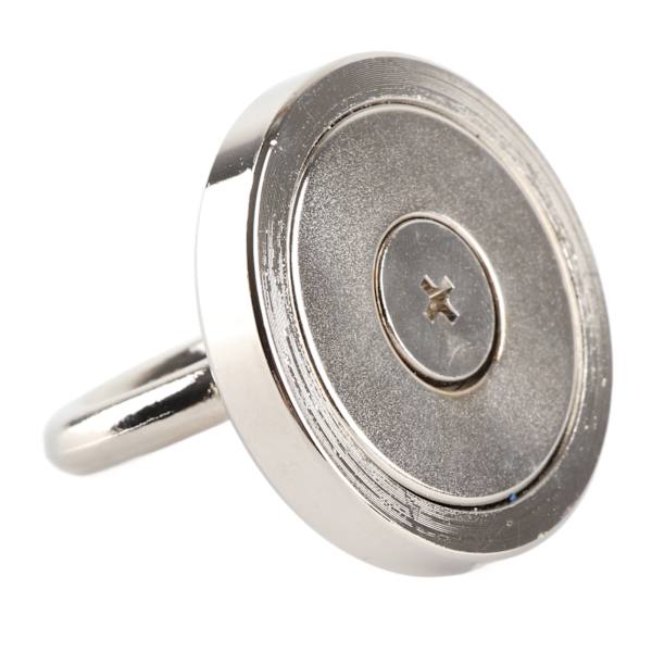 Kalastusmagneetti Vahva magneettinen pinta ruostumattomasta teräksestä 165,3lb vetovoimamagneetti vedenalaiseen pelastukseen