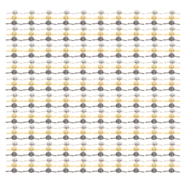 300 stk 10 mm Mini Brads Sølv Guld Sølv Grå Rund Messing Metal Papir Fastgørelseselementer Brads til DIY Håndværk Scrapbooking