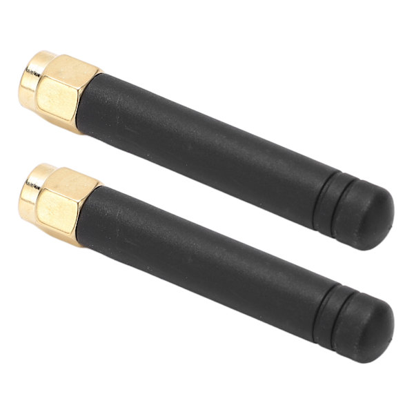 2 stk WIFI-antenne SMA innvendig nål hann 315MHz 3DBI Vanntett 50W 360° Roterbar Ledningsantenne Rett hode