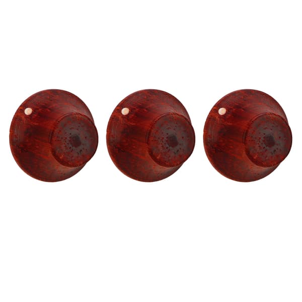 3 st Elgitarrknopp Eco Friendly Wood Gitarr Volymkontrollknopp Byte Redwood