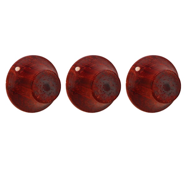 【NX】3 st Elgitarrknopp Eco Friendly Wood Gitarr Volymkontrollknopp Byte Redwood