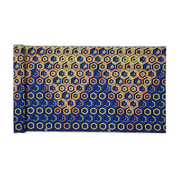 6 meter afrikansk polyester voksprint stof Forskellige farverige mønstre Geometriske mønstre polyesterfarbic til gør-det-selv-kjoler FP6258
