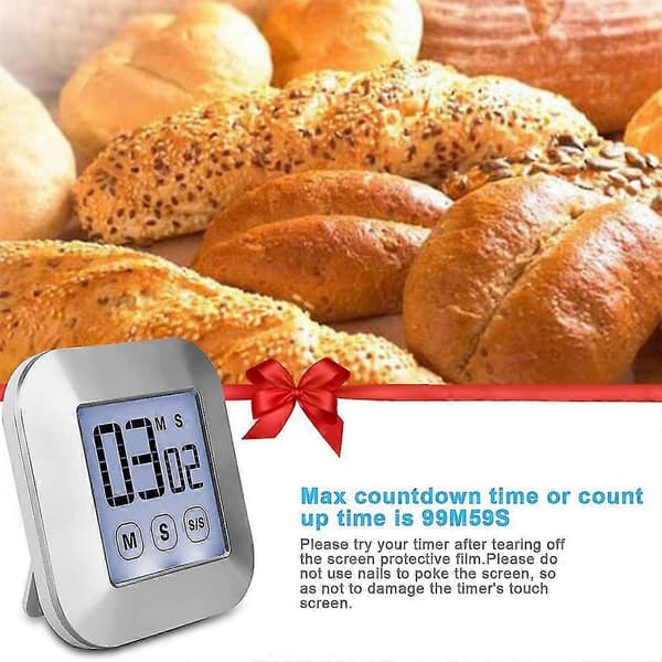 Digital timer multifunktionell stor LCD-klocka nedräkning nedräkningslarm
