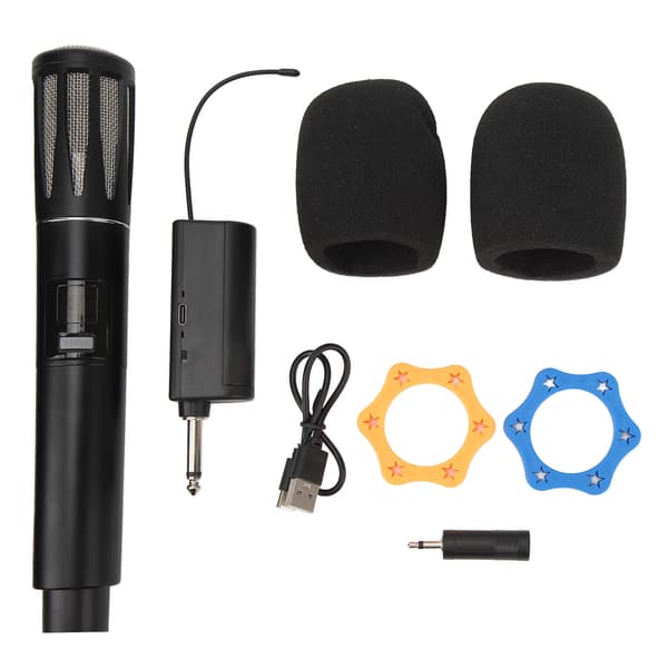Professionel Trådløs Mikrofon Sort UHF Dynamisk Håndholdt Mikrofon til Performance Hjem