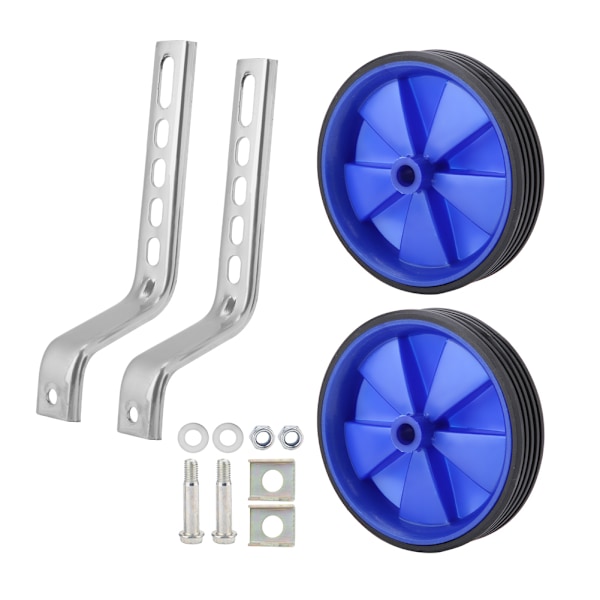 2st justerbar träningssidohjul stabilisator för barn 12-20" cykelbalans (blå)