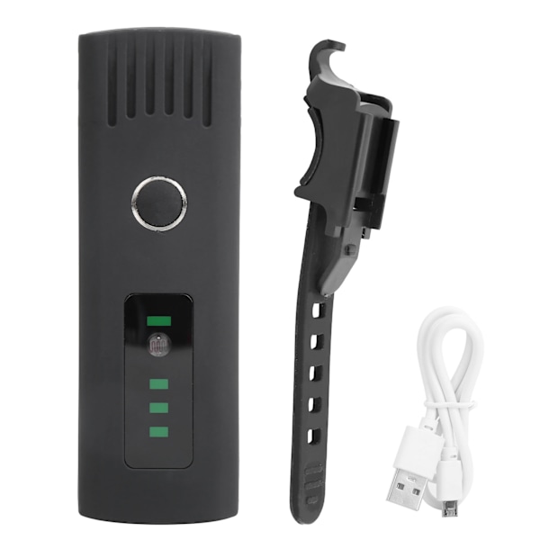 Cykellygte foran USB-opladning Vandtæt LED Cykel Forlygte Sort