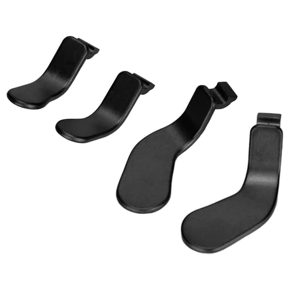 4 STK Controller Paddles Rustfrit stål Udskiftningscontroller dele Kompatibel med Xbox One Elite Controller Series 2 Model 1797 Sort