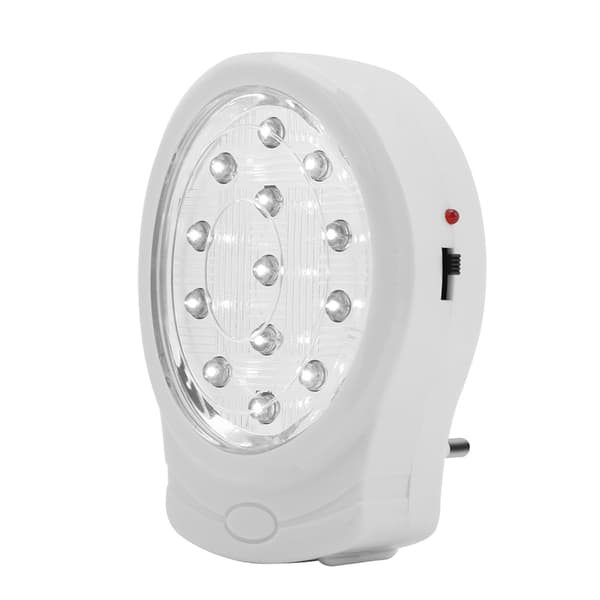 13 LED oppladbart hjemmenødlys automatisk strømbruddslampe (EU-plugg)