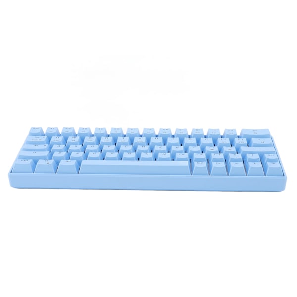 Blå 64 tangenter mekaniskt tangentbord stöd Trådlöst 2.4G Bluetooth 3.0 5.0 Typ C Trådbundet 5V DC RGB-tangentbord för Win för IOS Röd Switch