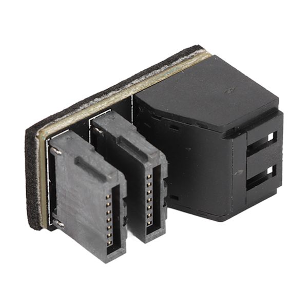 SATA 7-nastainen kaksoisliitäntä Molemmat puolet 90 astetta 180 astetta Ohjaus 12G Nopea Emolevy SATA 7-nastainen kaksoisadapter PH572 90 astetta
