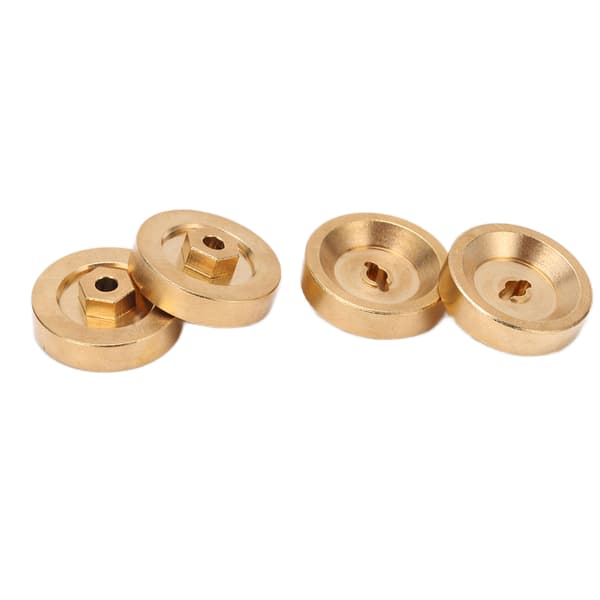 【NX】Hjulvikter Hexadapter Rostfri Slitstark Mässing 3mm Hexadapter för 1/24 Klätterbil