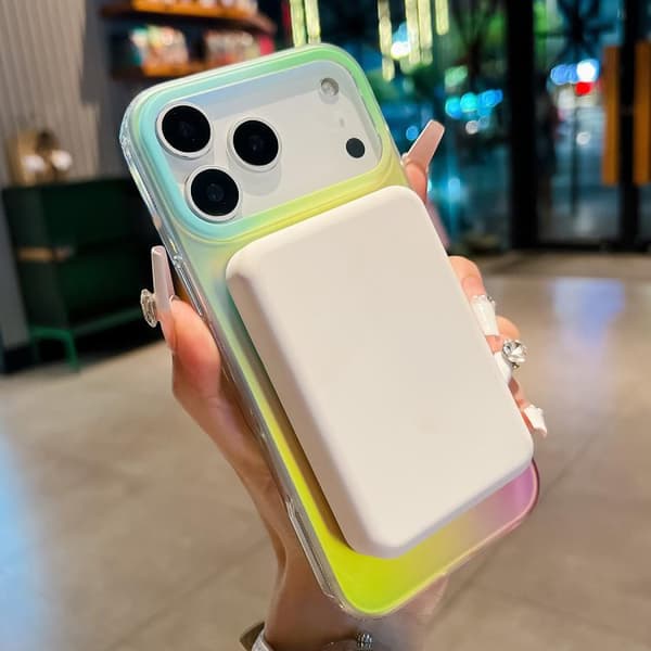 【NX】Kompatibel med iPhone 17 Pro Max Deksel Ink Gen2 Gradient MagSafe PC Hybrid TPU Blå