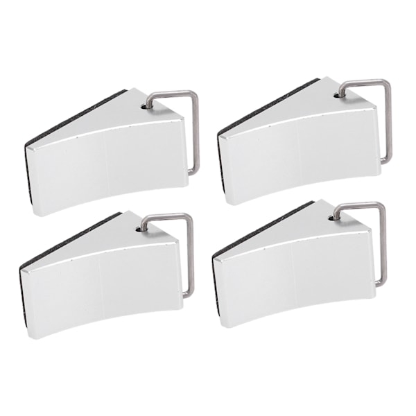 4 ST RC modell bilhjulskloss Bra fixering Anti-halk botten RC aluminiumlegering hjulblock för Redcat Gen8 för Axial SCX10 Silver