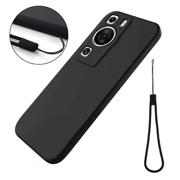 Flydende silikonecover kompatibelt med Huawei P60/P60 Pro sort
