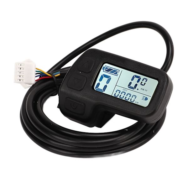 Elektrisk cykel LCD-display 24V 36V 48V Universal SM-stik Hastighedskontrolmåler til elektrisk cykel