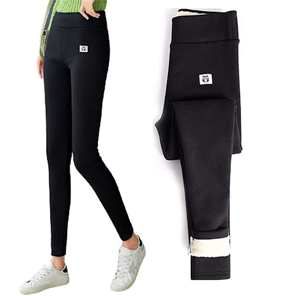 Vinter Damer Tykke Kashmirull Leggings Vindtett Vinter Varme Elastiske Leggings Bukser Fleeceforet Tykke Tights