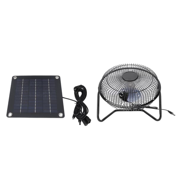【NX】100W Solpanel Ventilator Ventilator Solcelledrevet Udsugningsventilator til Drivhus Kæledyrshus