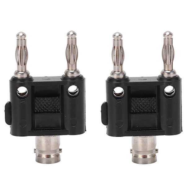 2 ST J.20022 4 mm banankontaktkontakt BNC hunn til dobbelt rad banankontaktadapter