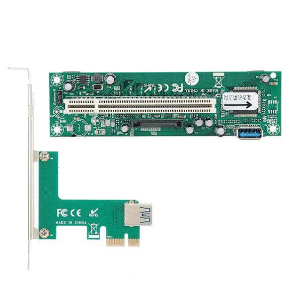 PCIE Express - PCI -sovitin, verkkokorttiohjain, Mini ASM1083, 4-nastainen liitin