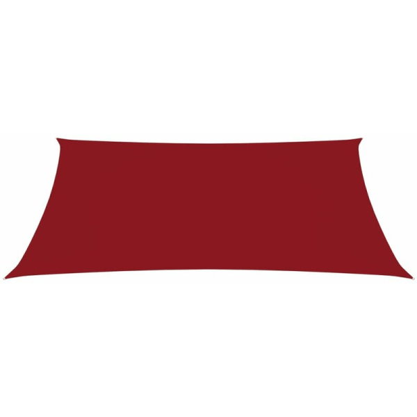 Parasoll Seil rektangulær Oxfordduk 2x4 m Rød