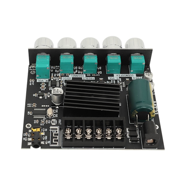 MT21 50W 100W 2.1-kanals Subwooferförstärkarkort Bluetooth Power AMP-modul med diskant- och basreglering