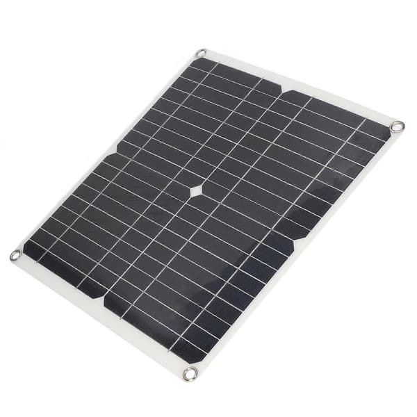 Solpanelkit Mono Intelligent Beskyttelse Fleksibelt Solpanel med 100A Controller til Off Grid System 25W 15V