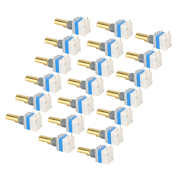 20 STK 3107 Lydstyrkeknapper Walkie Talkie Aluminiumlegering Passer til UV5R BF‑888S TK3107