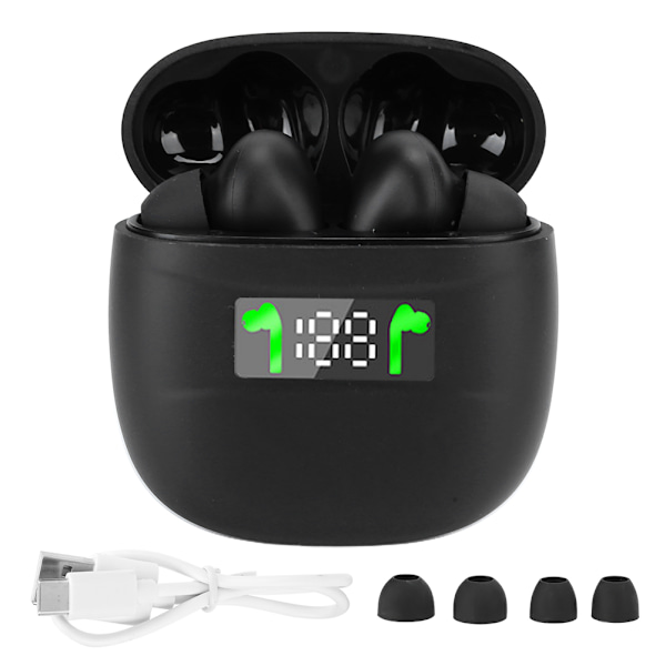 TWS Bluetooth5.0 Headset Sport Mini In-Ear Stereo Binaural Kommunikationshörlurar Svart