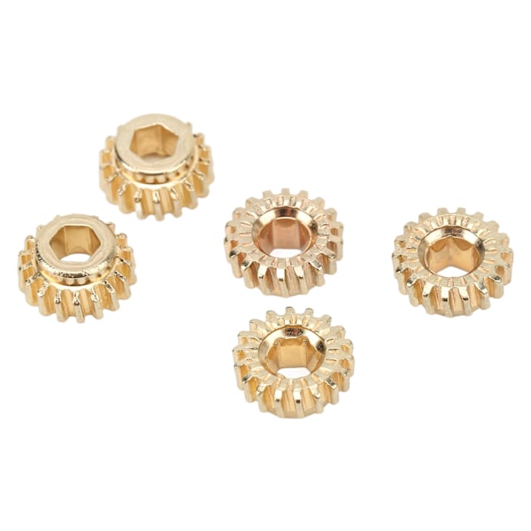 12 st Tuning Peg Gear 12mm Diameter 1:18 Ratio Hex Hole Metal Guitar Machine Heads Mount Gear Gold