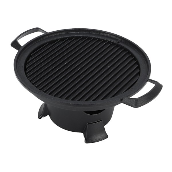 Bärbar bordsgrill Bärbar Hibachi-grill i formgjuten aluminium med bakpanna med nonstick för utomhuspicniccamping