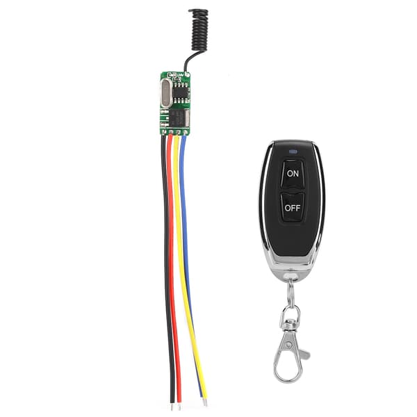 Bred spænding 3,7-12V Micro Trådløs Fjernbetjening Switch Modul LED Lys Modificeret Panel