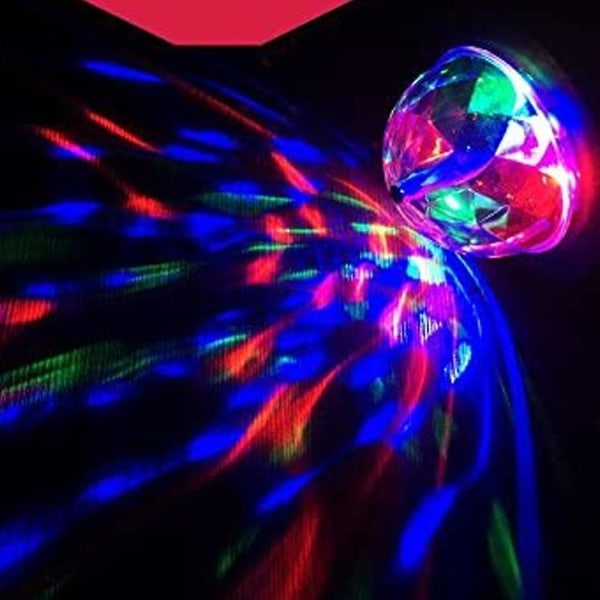 Disco Ball Strobe Light, Bil Interiør Atmosfære Dj Light Sound Aktiv funktion til campingfest