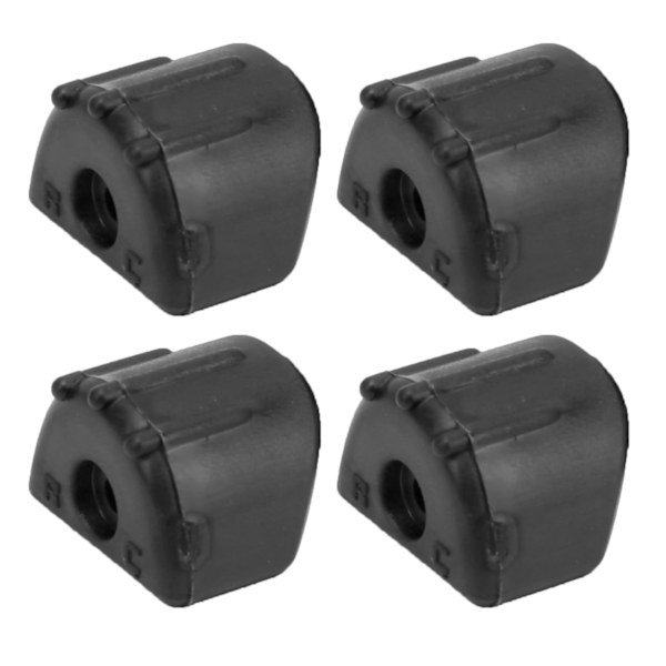 4st RC stötdämpningsdämpningsskydd Slitstarkt passform för 1/8 fjärrkontroll CarBlack