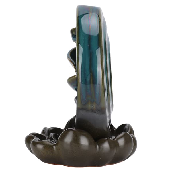 Backflow Røgelsesbrænder Vandfald Lotus Base Keramisk Holder Aromaterapi Ornament Hjem Deco