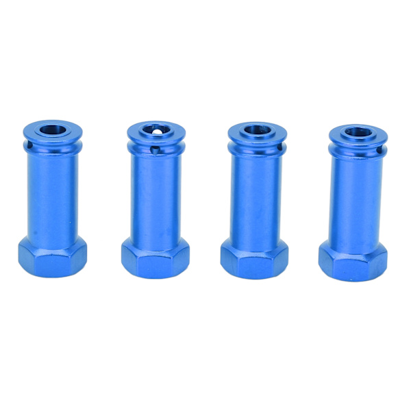 4 st 12mm Hjulhexnav Adaptrar Aluminiumlegering 30mm Förlängning Längre Kombinator för TRAXXAS Slash 2WD 1/10 RC Bil Blå
