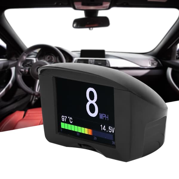 X50 Plus Multifunktionel Bil HUD Head Up Display OBD Smart Digital Måler Spænding Temperaturmåler Display