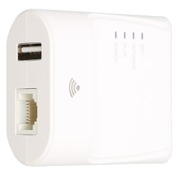 Langaton USB-tulostinpalvelin 10/100 Mbps Adaptiivinen 480 Mbps siirto Pieni koko Nopea Internet-tulostinpalvelin 100‑240V US-pistoke