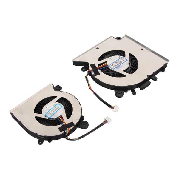 Udskiftning af bærbar køleventilator med 4-benet strømstik, kompatibel med MSI GF76 GF66 GL66 MS 1581 bærbar CPU GPU køleventilator