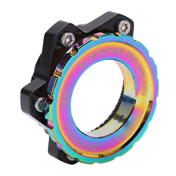 MEIJUN Centerlock til 6-bolt adapter Låsering Aluminiumlegering akselnavadapter til gennemgående akselnav Multicolor