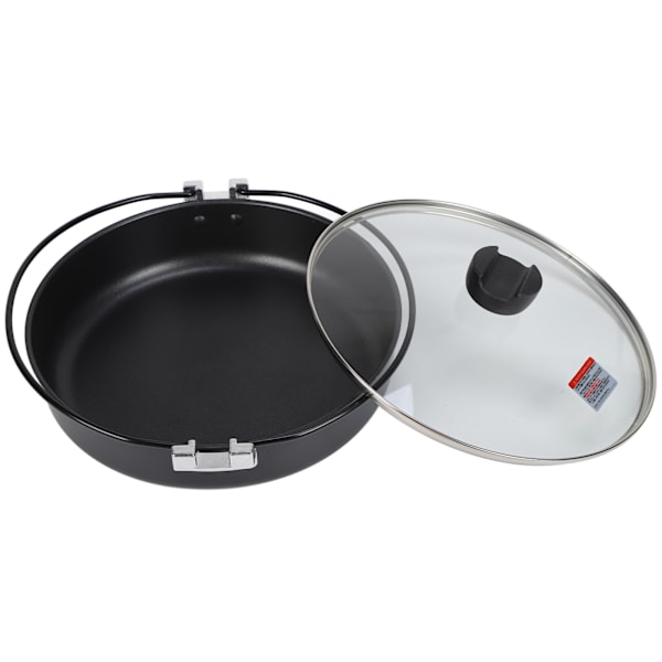 26,9 CM Japanilainen Hot Pot -alumiiniseoskattila, monitoiminen tarttumaton paistinpannu kannen kanssa