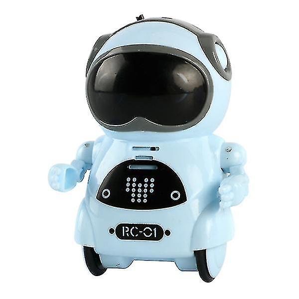 Barne Mini Smart Voice Dialogue Dance Pocket Robot blue